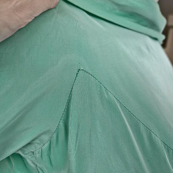 Vintage 1950s Aqua Mint Evening Gown – Custom Couture Style - Picture 12 of 13